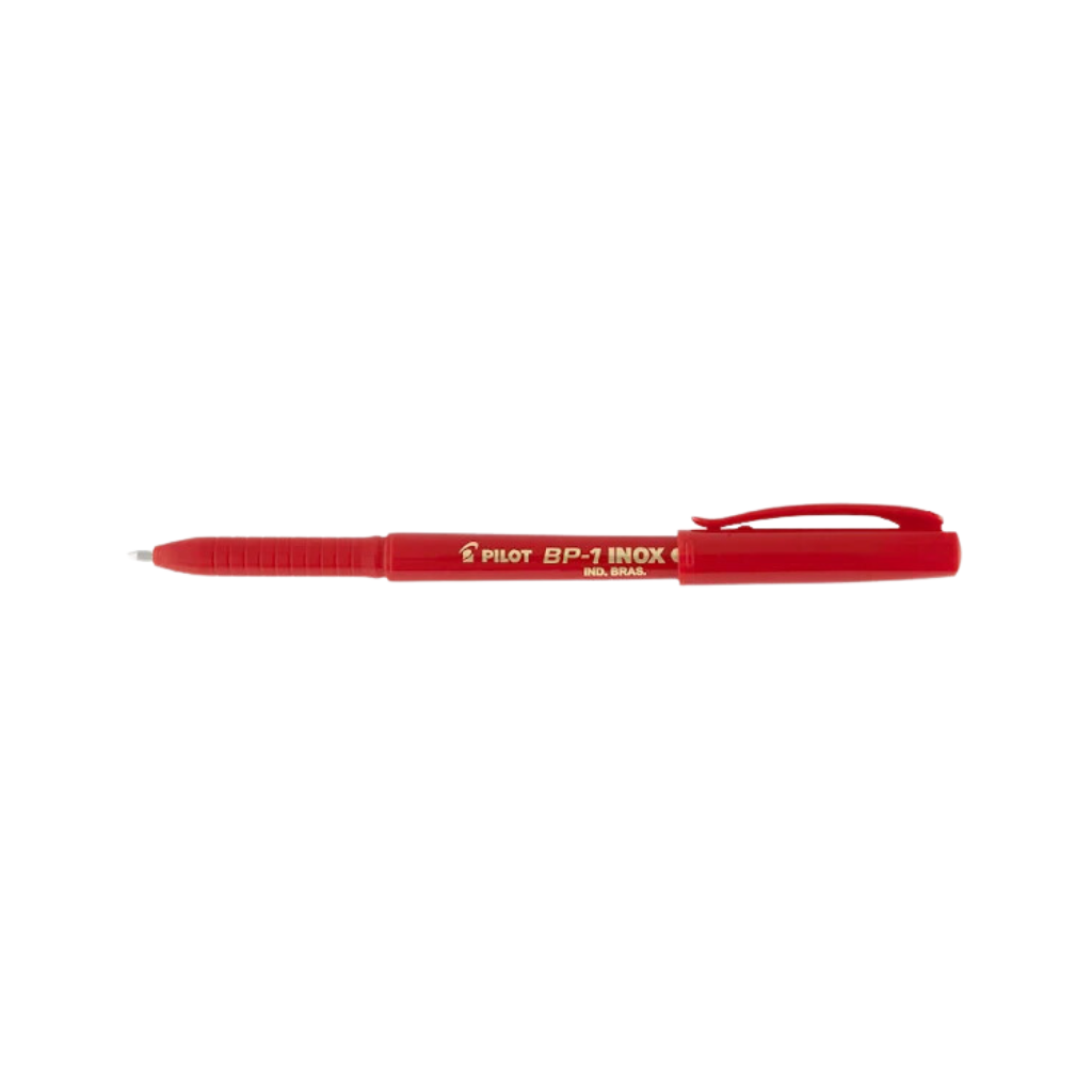 Caneta Esferografica Bp-1 Inox 1.0 Vermelha