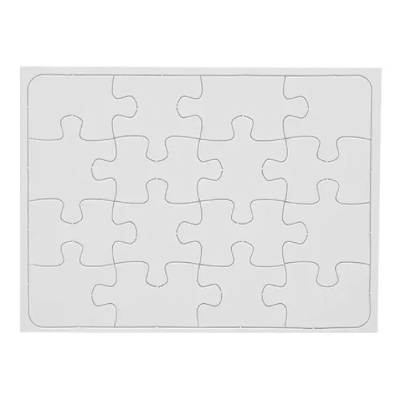 Quebra Cabeca A5 C/brilho 16 Pcs P/sublimacao