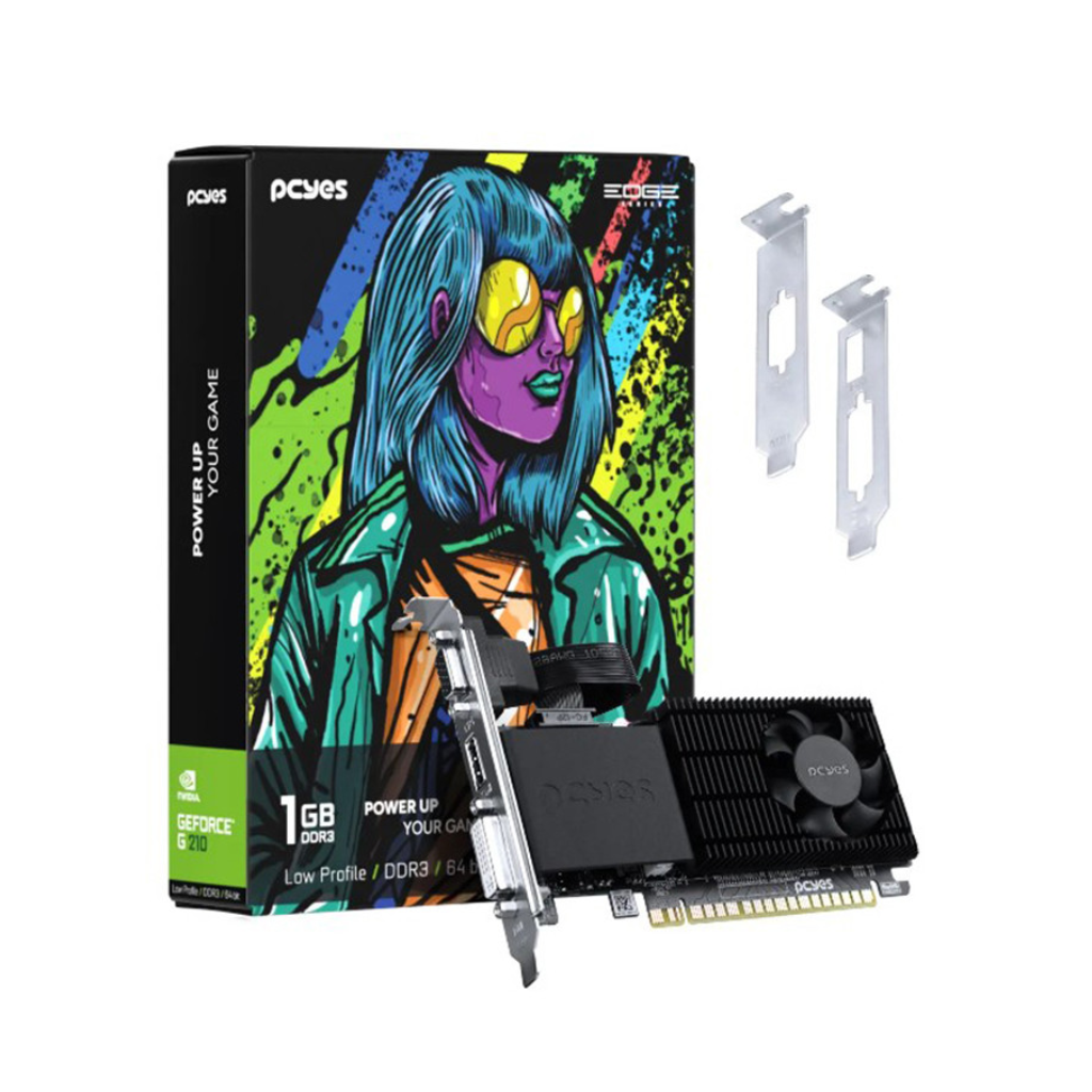 Placa de Video 1gb Ddr3 64bits Geforce G210 Projeto Edge