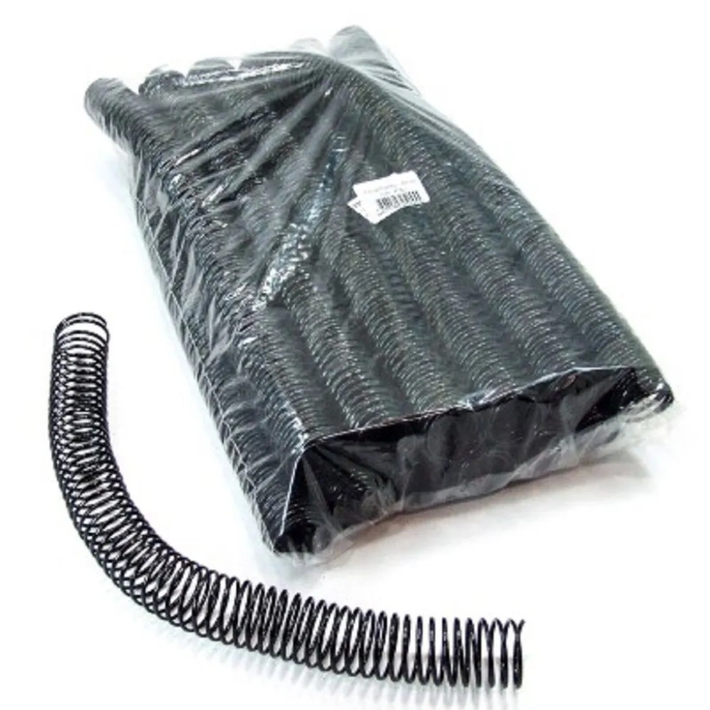 Espiral 25mm (para 160 Folhas) 48 Unidades Preto