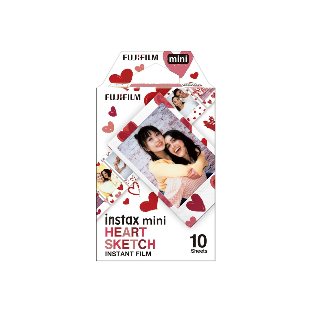 Filme Instax Mini 10 Fotos Coracao Heart Sketch Film