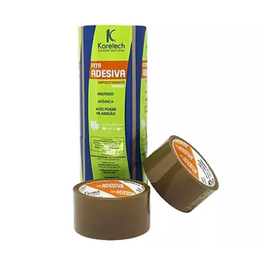 Fita Adesiva Larga 45mm X 100m Marrom