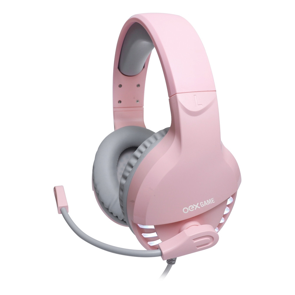 FONE USB CMIC HEADSET GAMER FOX PINK HS414 OEX