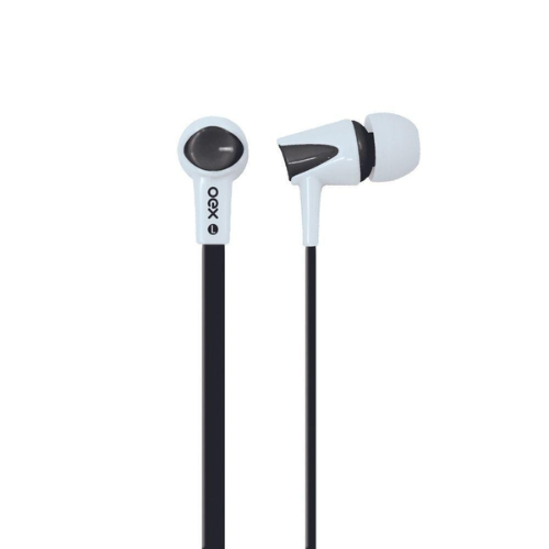 Fone P3 C/mic Intra-auricular Colorhit Preto/branco Fn203 Oex
