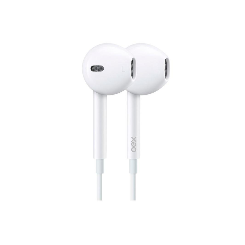 Fone P3 C/mic Intra-auricular Colormood Branco Fn-204 Oex