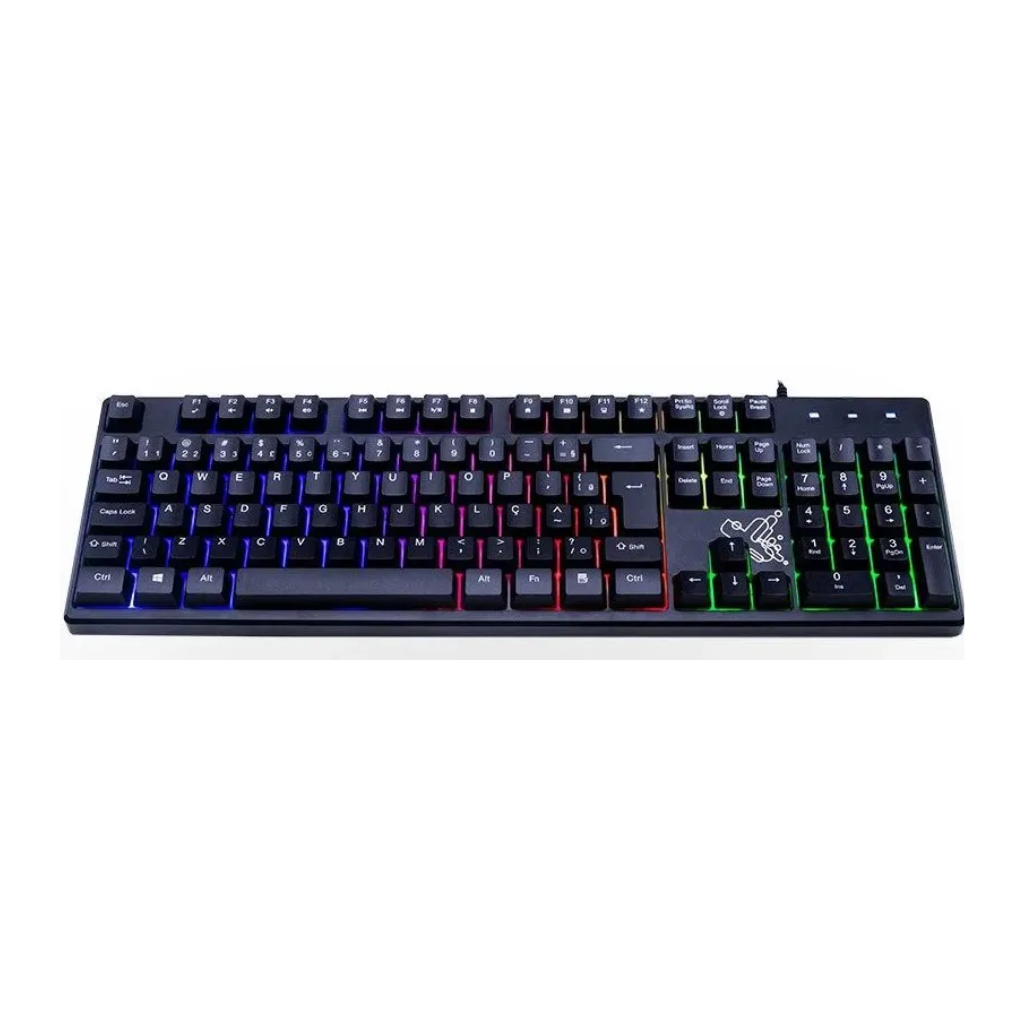 Teclado Gamer Usb Rainbow Max Pro