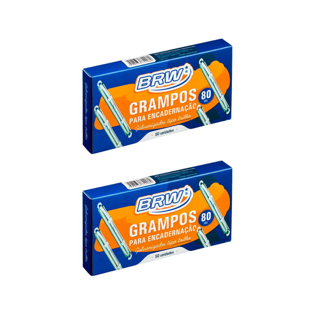Grampo Trilho Brw Cx C/50 Metal - 2 Cx