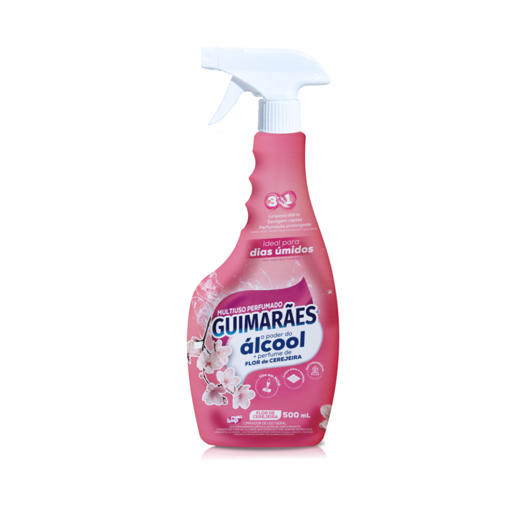Multiuso C/alcool Flor de Cerejeira 500ml C/gatilho Spray 