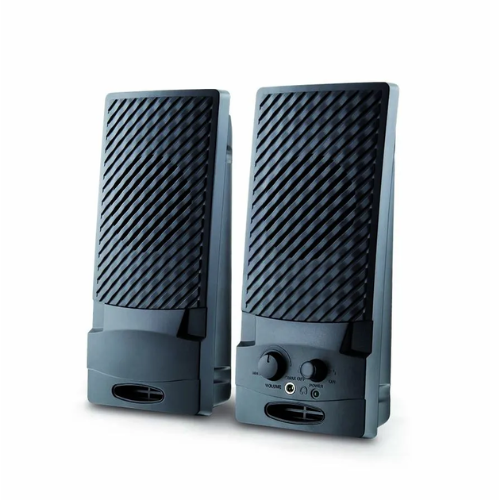 Caixas de Som 2.0 Alimentação Usb Conexão P2 Controle de Volume Som Estéreo Preto - Sp044