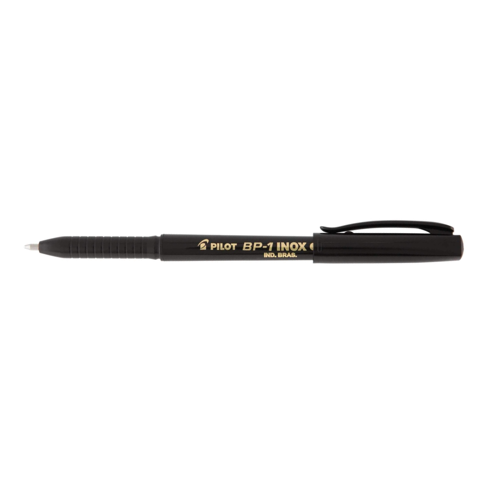 Caneta Esferografica Bp-1 Inox 1.0 Preta