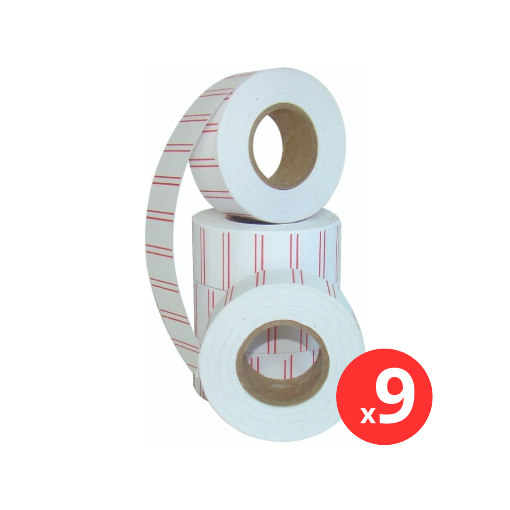 Kit 9 Und Etiqueta Rolo 21 X 12 Mx5500 Neutra 1000et - Grespan