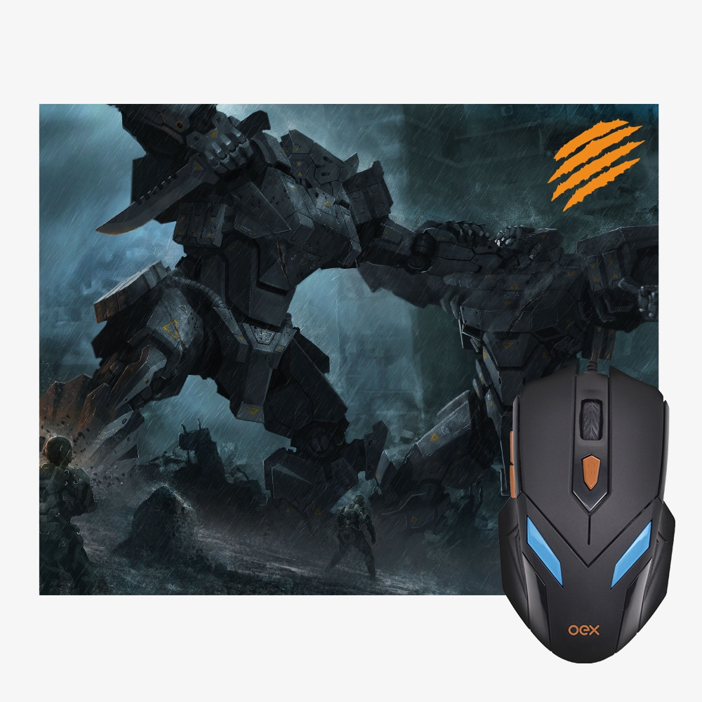 Kit Mouse + Mousepad Combo War Mc100 Oex