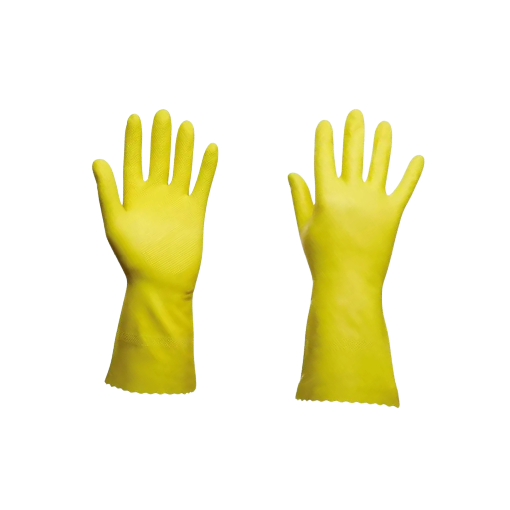 Luva Latex Natural Silverflex Limpeza Tam P 