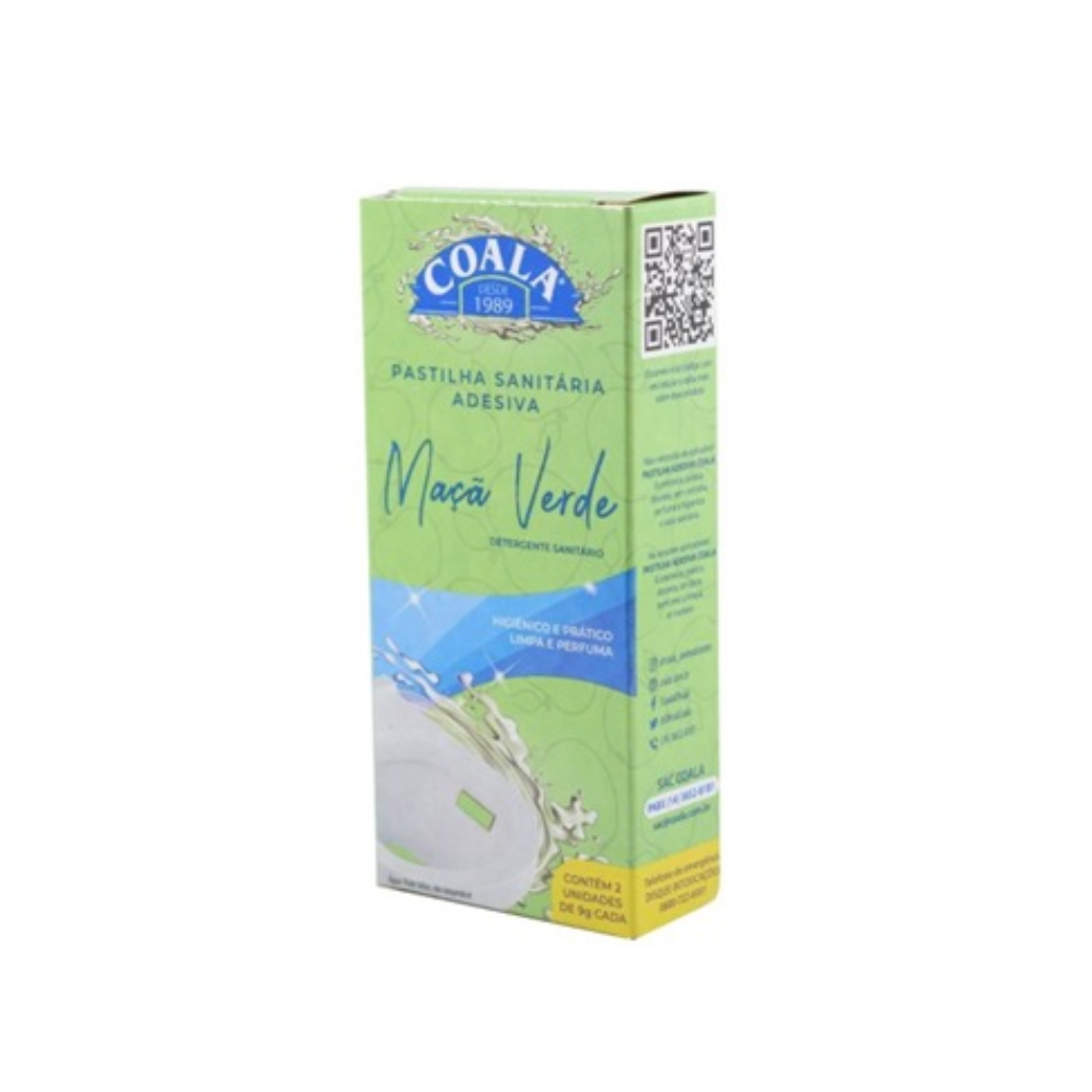 Pastilha Sanitaria Adesiva Maca Verde C/2un