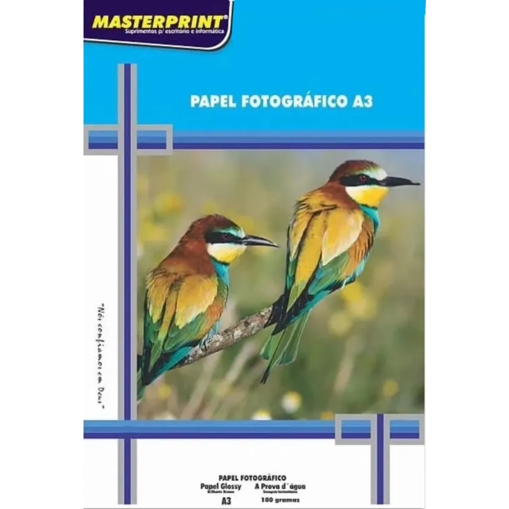 Papel Foto A3 180g 20fls Dupla Face Masterprint