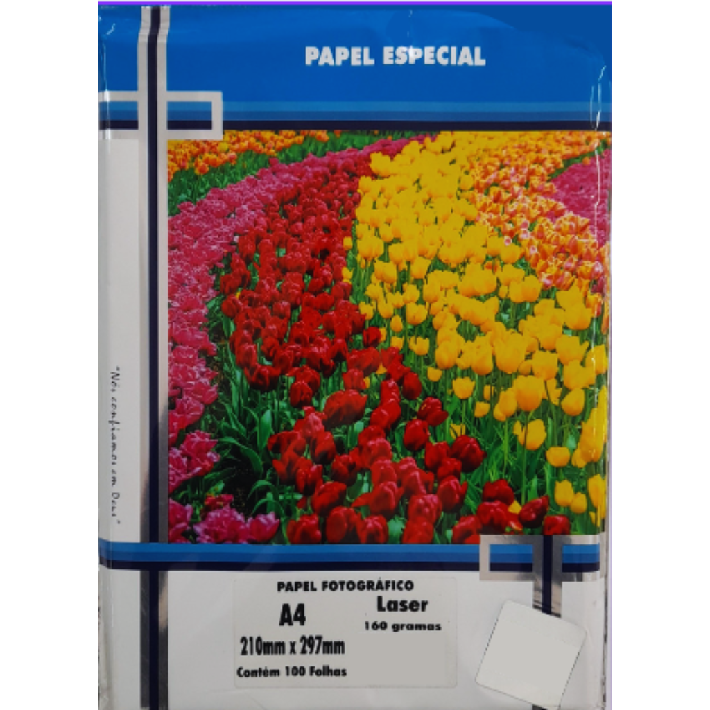 Papel Foto A4 160g 100fl Laser