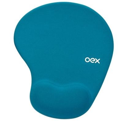 Mouse Pad C Apoio Gel Turquesa Mp200 Oex