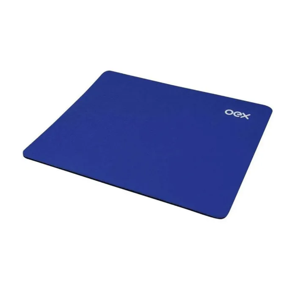 MOUSE PAD EMBORRACHADO C/ TECIDO AZUL MP100 22X18 - OEX 48.5205