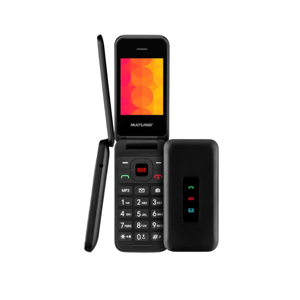 Celular Flip Vita 3g Preto Botão Sos P9140