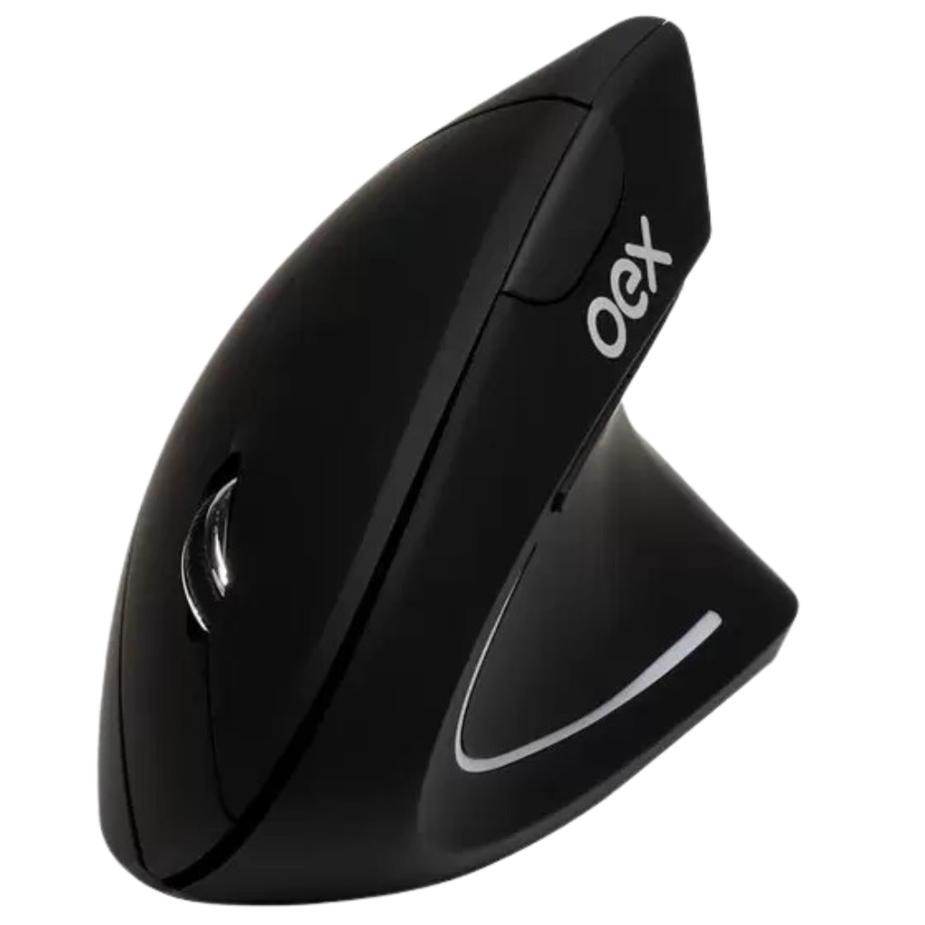 Mouse Vertical Oex Duo Bluetooth Ou Usb S/ Fio Ms605