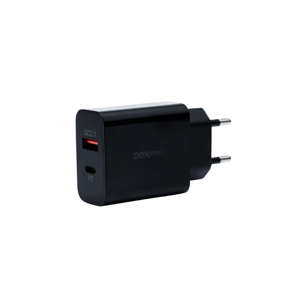Carregador Parede C/ Usb + Tipo C Recarga Rapida Cg206 Preto