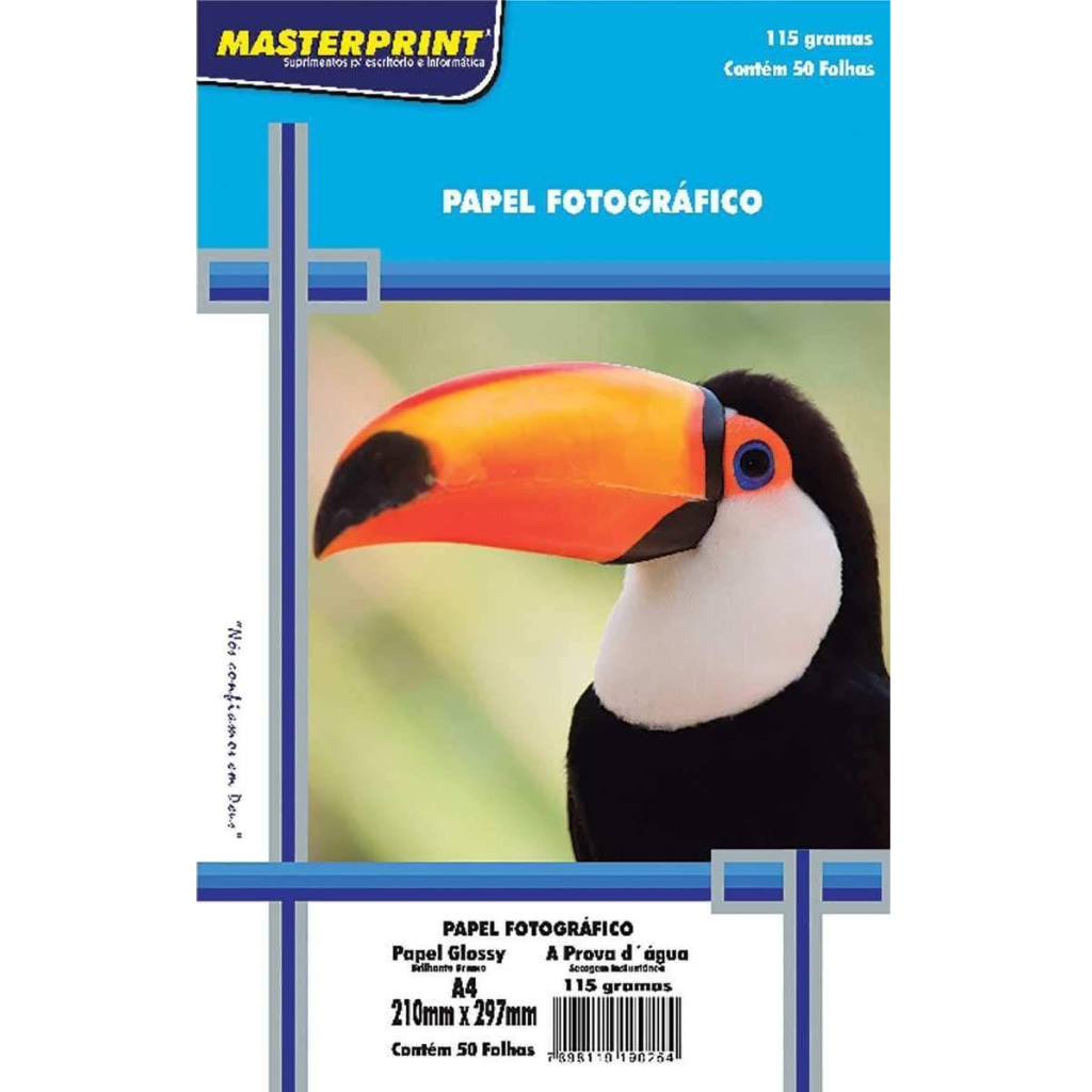 Papel Foto A4 115g 50fls Glossy Masterprint