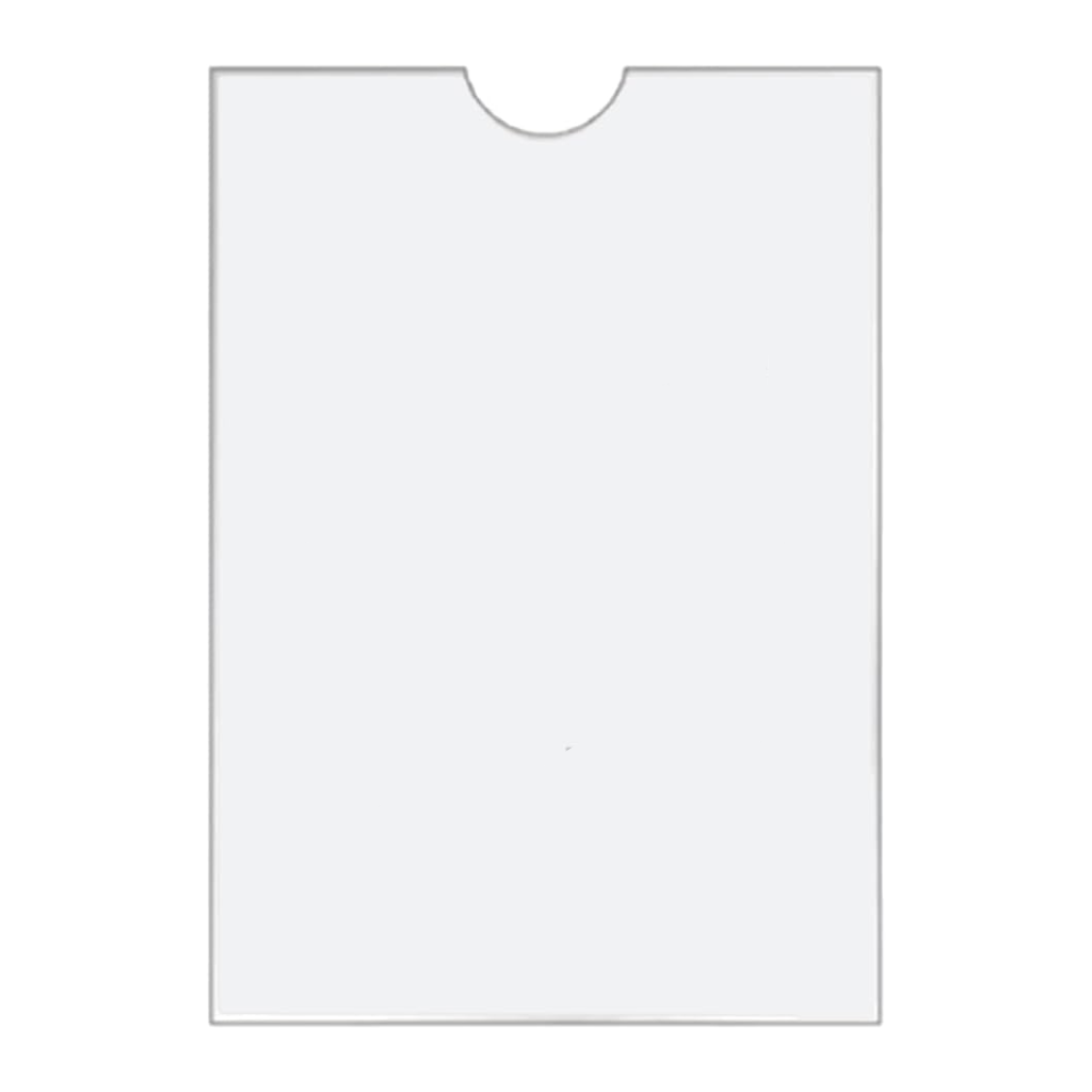 Display A4 Vertical Parede Acrílico Cristal Sanduíche C/fita Novacril
