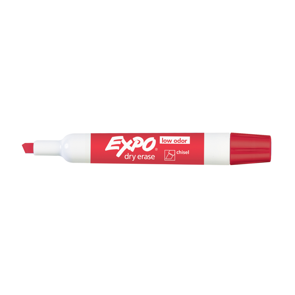 PINCEL QUADRO BRANCO EXPO TANK PONTA CHANFRADA VERMELHO - SHARPIE 