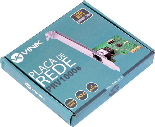 Placa de Rede 101001000 Pci-e Prv1000e Low Profi Prv1000e
