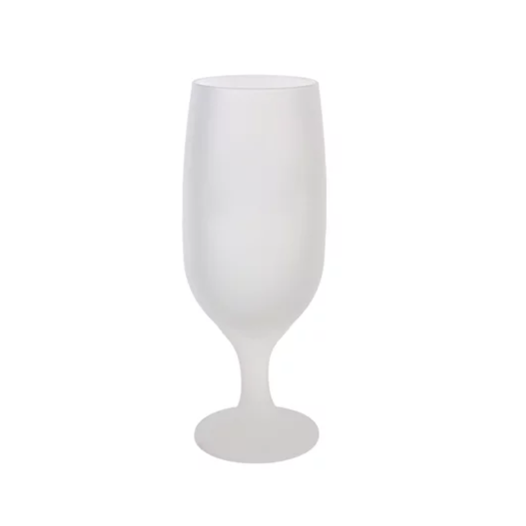Taca Cerveja Vidro Jateada Floripa 300ml P/sublimação Metalnox - 56605
