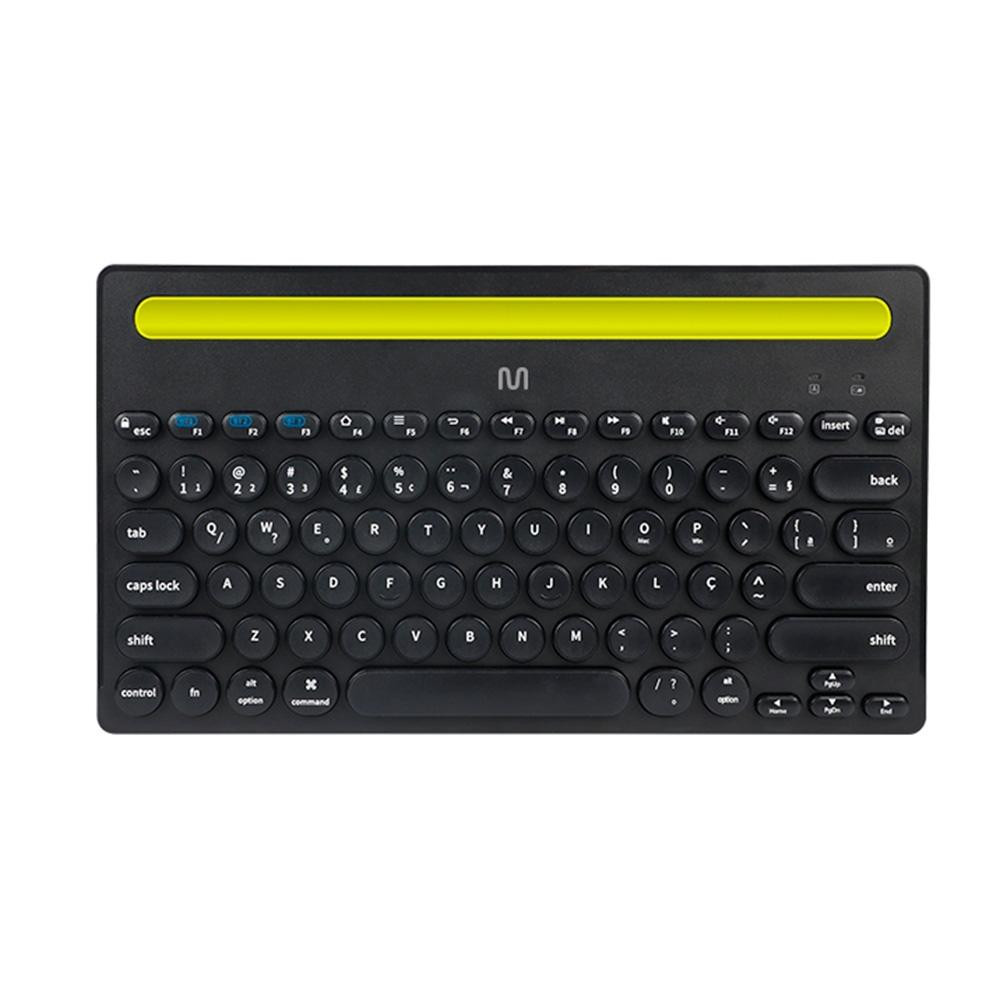 Teclado S/ Fio Bluetooth Slot Preto