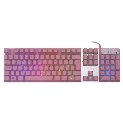 Teclado Gamer Usb C/led Prismatic Rosa Tc205