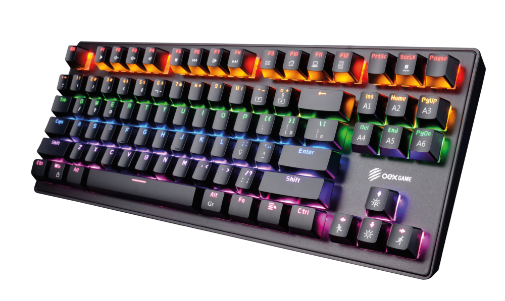 Teclado Gamer Usb Mecanico C/led Spectrum Tc 602 Oex