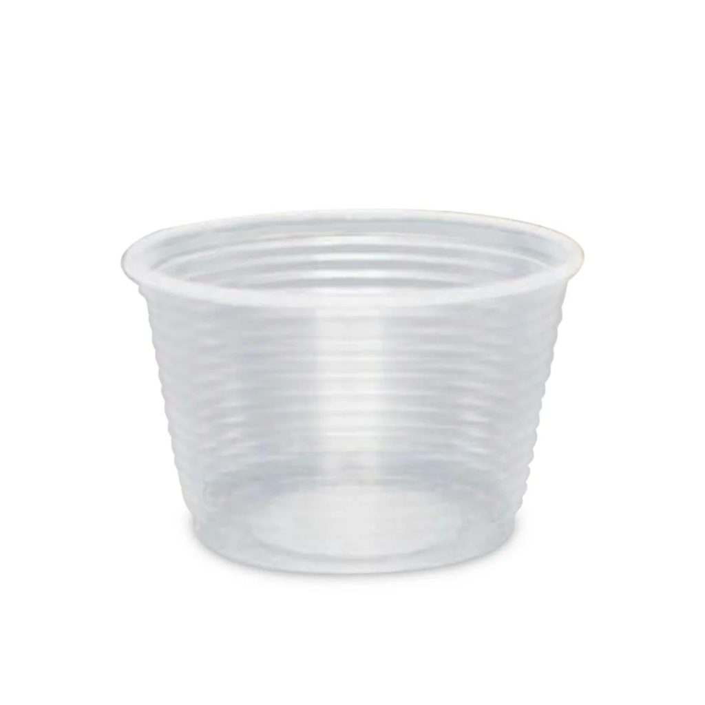 POTE PLÁSTICO DESCARTÁVEL 100ML TIRA C/ 100 UN S/TAMPA - TOTALPLAST PT-100 TR