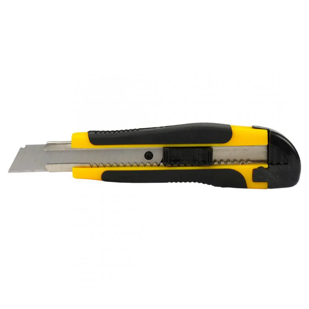 Estilete Largo 18mm Emborrachado Trava Deslizante 544 