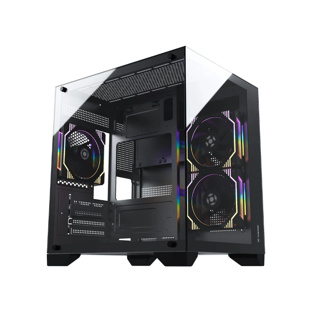 Gabinete Gamer Clarity Preto Lateral Vidro