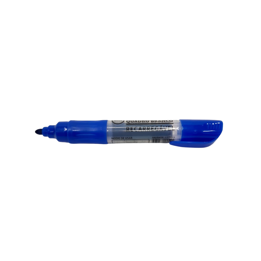 Pincel Quadro Branco Azul Recarregável Jogar