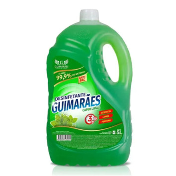 Limpador Perfumado Capim Limão 5l Guimarães (desinfetante)