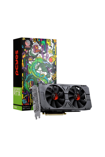 Placa de Vídeo 6gb Ddr6 192bit Rtx2060 Dual Fan Pcyes
