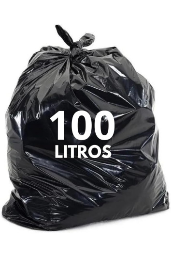 Saco P/ Lixo 100l 75x80x0,09 C/100 Preto