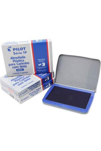 Almofada Carimbo Nº3 Azul Pilot