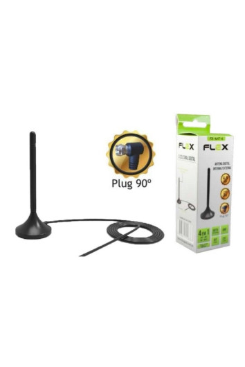 Antena Digital Interna/externa Uhf/vhf/fm Cabo 3m