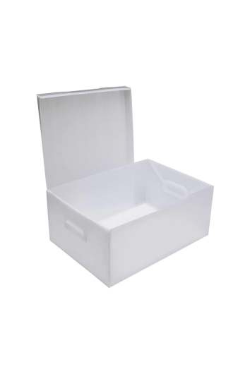 Caixa Organizadora M 370x280x190mm Cristal Best Box Novaonda