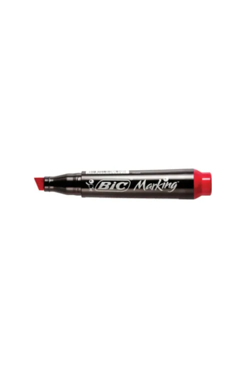 Pincel Atomico Ponta Chanfrada Marking Recarregavel Vermelho - Bic