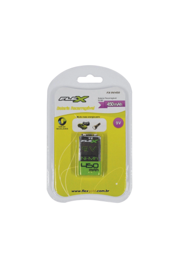 Bateria 9v Recarregavel 450mah