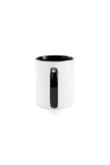Caneca Ceramica Branca Interior Preto Aaa 325ml P/sublimacao