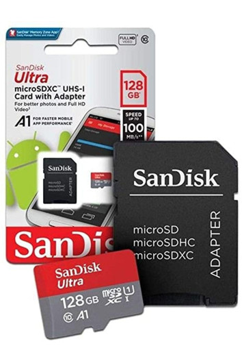 Cartão de Memória 128gb Micro Sd Ultra 100mbs Classe 10