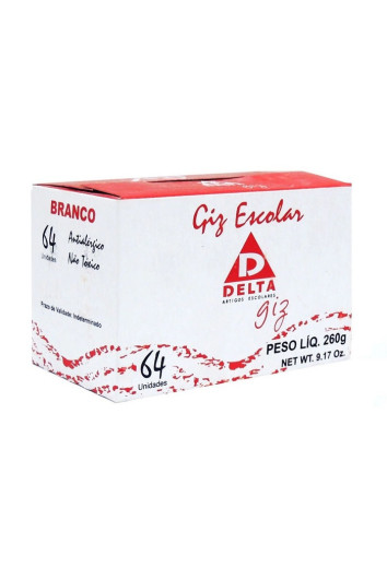 Giz Escolar Branco Cx C/64 2306 Delta
