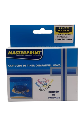 Cartucho Brother Lc75/77/79 Preto Similar - 224050001 - Masterprint