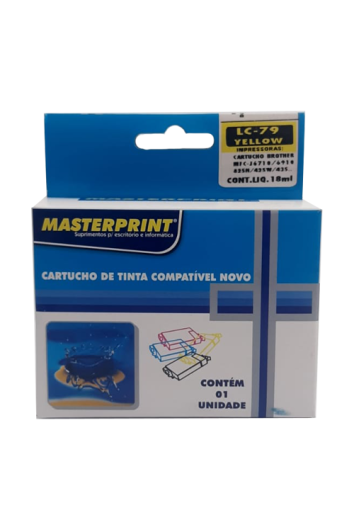 Cartucho Brother Lc75/77/79 Amarelo Similar - 224050004 - Masterprint